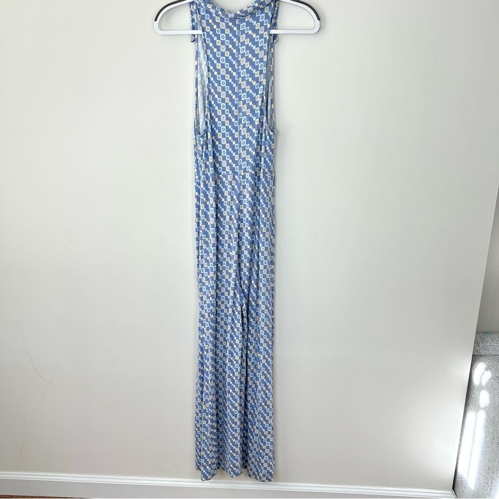 Free People Shayla Printed Halter 70s Flare Leg Jumpsuit - Picture 7 of 10